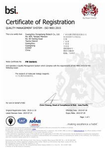 第十年！東盛順利通過(guò)質(zhì)量管理體系年審，換發(fā)ISO 9001: 2015新證書(shū)